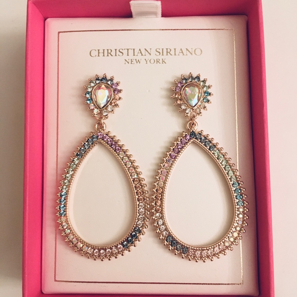CHRISTIAN SIRIANO NEW YORK Crystal Drop Earrings